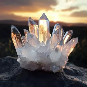 Clear Quartz Crystal Cluster